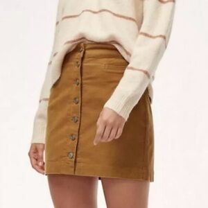 Aritzia- Wilfred Free Corduroy Skirt Size 2